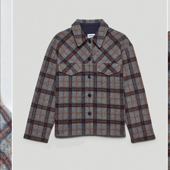 Sunday best aritzia plaid sky shirt jacket - Picture 3 of 3